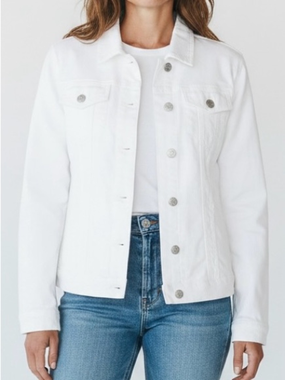 Buffalo David Bitton White Denim Jacket